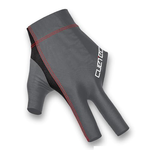 Cuetec AXIS Pool/Billiards Gray Glove; Left Bridge Hand, X-Large