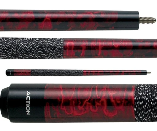 Action Kids JR12 Burgandy Marble w/ Wrap 48' Junior Pool/Billiard Cue Stick