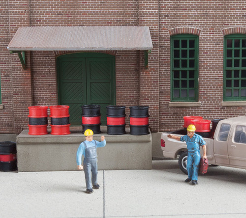 Walthers SceneMaster HO Scale Oil Drums Scenery Detail Kit (Package of 24)