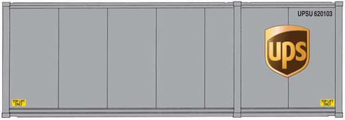 Walthers HO Scale 28' Container/Chassis 2-Pk United Parcel Service/UPS Modern