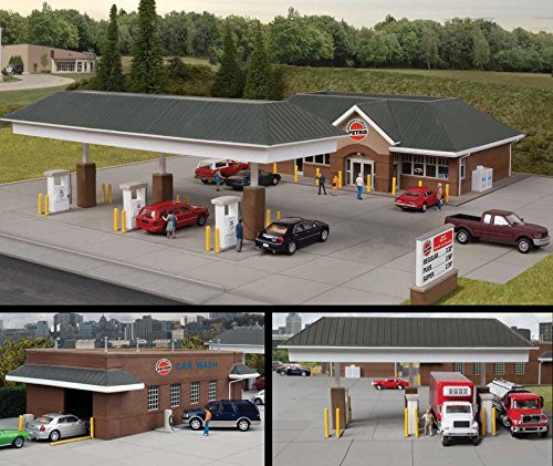 Walthers Cornerstone HO Scale Building Kit Modern Travel Center/Gas Station
