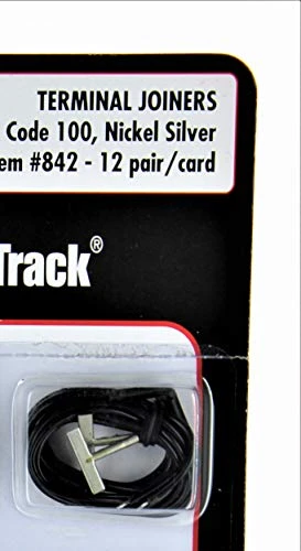 Atlas HO Scale Code 100 Terminal Rail Joiners (1 Pair) for Model Train Track
