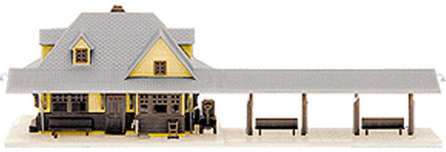 Atlas N Scale Model Railroad Building Kit Passenger Train Station