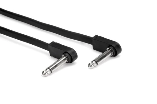 HOSA CFP-606 6 Pk Guitar Pedal Cable Molded Low-profile Right-angle to Same 6 in