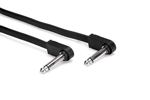 HOSA CFP-606 6 Pk Guitar Pedal Cable Molded Low-profile Right-angle to Same 6 in