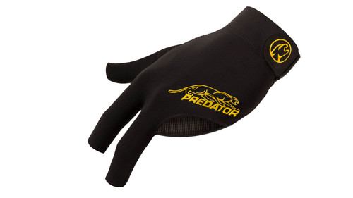 Predator Black/Yellow, Small/Medium, Left Hand Pool/Billiard Glove