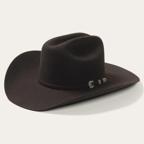 Stetson 6X Skyline Chocolate Felt Cowboy Western Hat - Size 7 1/4
