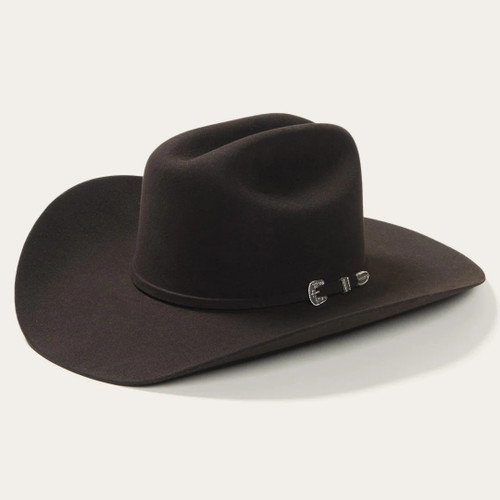 Stetson 6X Skyline Chocolate Felt Cowboy Western Hat - Size 7 1/8