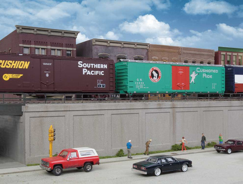 Walthers Cornerstone HO Scale Building/Structure Kit Urban Retaining Walls