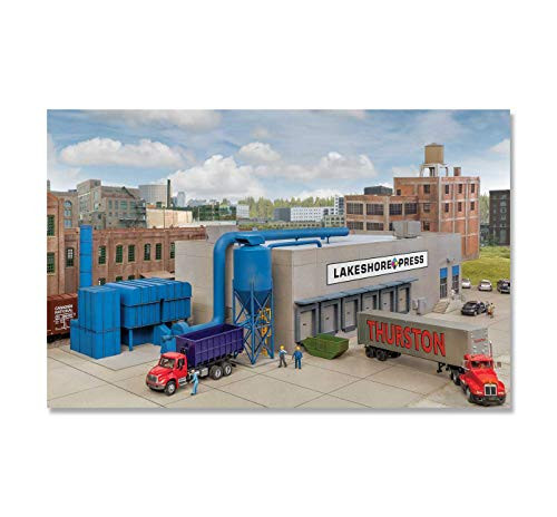 Walthers Cornerstone HO Scale Building/Structure Kit Modern Printing Plant