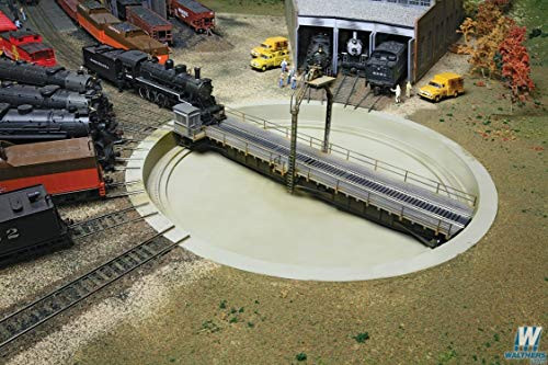 Walthers Cornerstone HO Scale Building Assembled Motorized 90ft Train Turntable