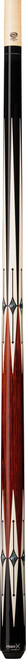 PureX HXTE1 Black/Bone/Cocobolo 6-Point Graphic/Wrapless Pool/Billiard Cue Stick