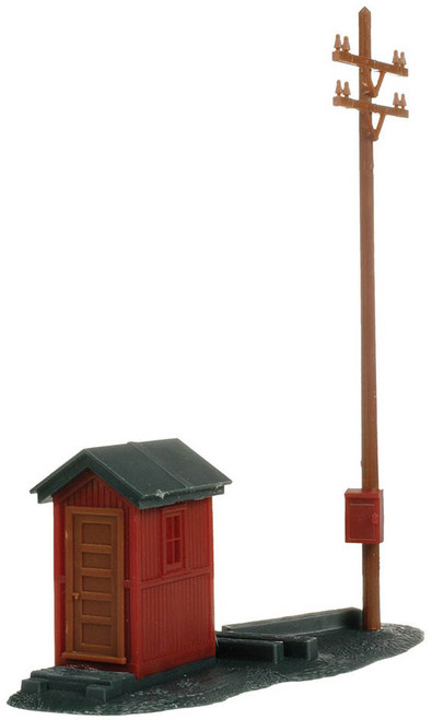 Atlas HO Scale Model Railroad Building Kit Telephone Shanty & Pole