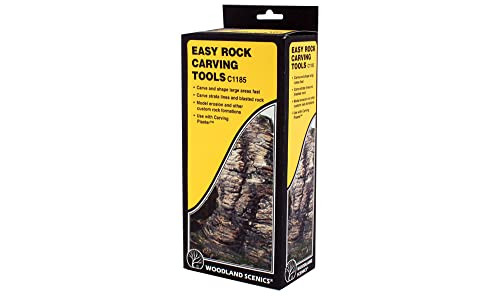 Woodland Scenics Model Railroad Landscape Rock Carving Tool Set - 3 Pieces