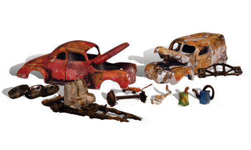 Woodland Scenics HO Scale Auto Scenes Model Vehicle Junk Cars