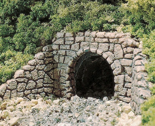 Woodland Scenics N Scale Culverts (2-Pack) Plaster Castings - Random Stone