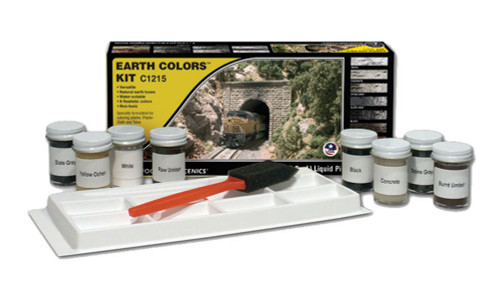 Woodland Scenics Model Railroad Landscape Earth Color Kit (8 Assorted Colors)