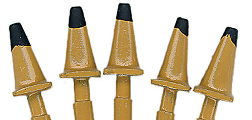 JL Innovative Designs HO Scale Detail Parts - Highway Cones 1950s Yellow 5-Pack