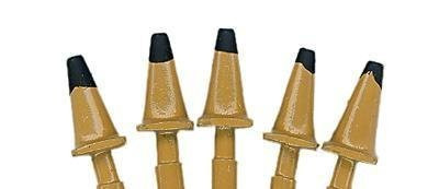 JL Innovative Designs HO Scale Detail Parts - Highway Cones 1950s Yellow 5-Pack