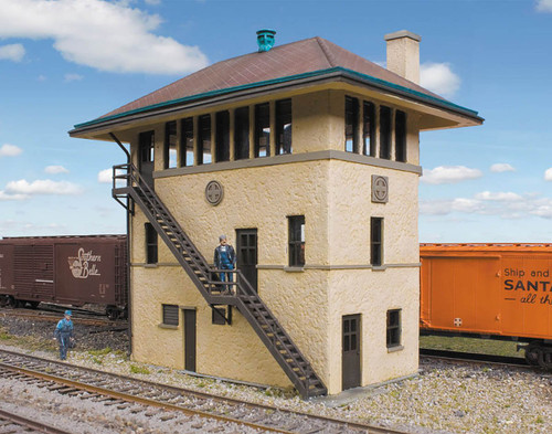 Walthers Cornerstone HO Scale Building/Structure Kit ATSF Interlocking Tower