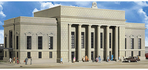 Walthers Cornerstone N Scale Building/Structure Kit Union Train/Railroad Station