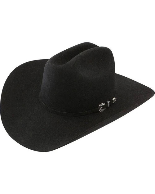 Stetson 6X Skyline Black Felt Cowboy Western Hat - Size 7 3/4