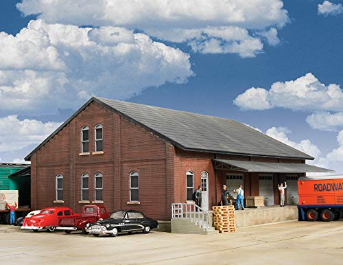 Walthers Cornerstone HO Scale Building/Structure Kit Brick Train Freight House