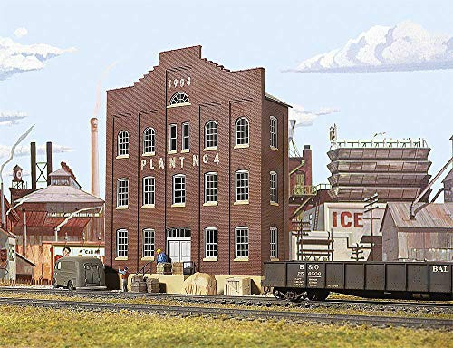 Walthers Cornerstone HO Scale Building/Structure Kit Plant No. 4 Background