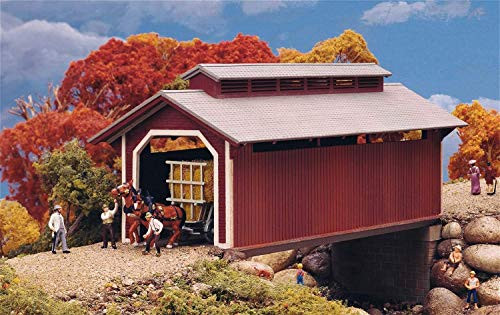 Walthers Cornerstone HO Scale Building/Structure Kit Willow Glen Covered Bridge