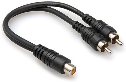HOSA - YRA-105 - Y Cable - RCAF to Dual RCA