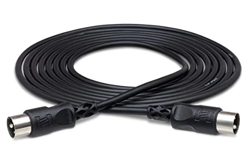 HOSA - MID-305BK - MIDI Cable - 5-pin DIN to Same - 5 ft