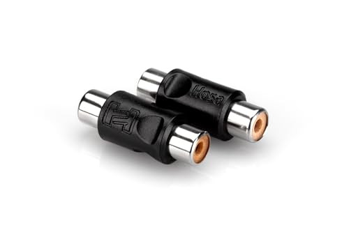 HOSA GRA-101 Phono RCA Cable Connector Adaptor Couplers - 2 Pack