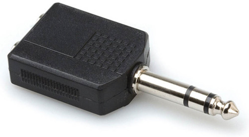 HOSA GPP-359 Dual Headphone Headset Adaptor - Dual 1/4" TRS to 1/4" TRS