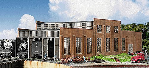 Walthers Cornerstone HO Scale Building/Structure Kit Modern Train Roundhouse