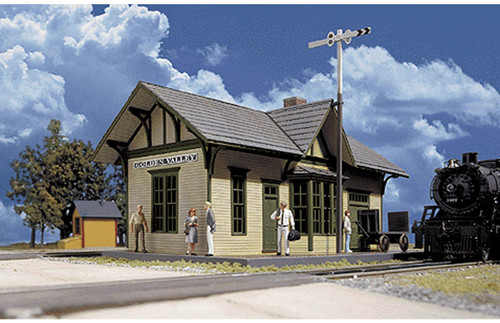 Walthers Cornerstone HO Scale Building/Structure Kit Golden Valley Depot/Station