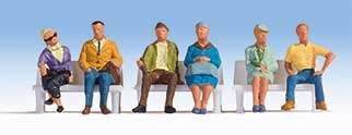 Walthers SceneMaster HO Scale Figures/People Seated People (6-Pack) #2