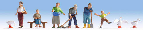 Walthers SceneMaster HO Scale Figures/People Farmers (6-Pack with Accessories)