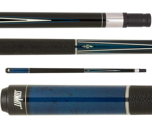 Summit SUML13 Blue Stained Maple, White & Black Points Pool/Billiards Cue Stick