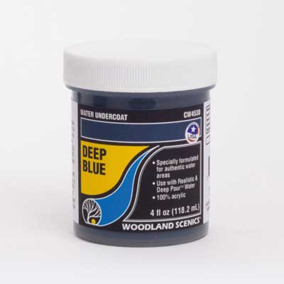 Woodland Scenics Water System Water Undercoat 4oz Bottle - Deep Blue