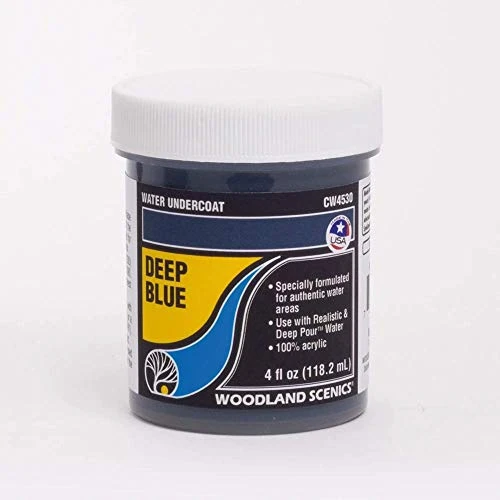 Woodland Scenics Water System Water Undercoat 4oz Bottle - Deep Blue