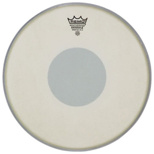 Remo - BX011410 - Batter, EMPEROR X, Coated, BLACK DOT Bottom, 14" Diameter