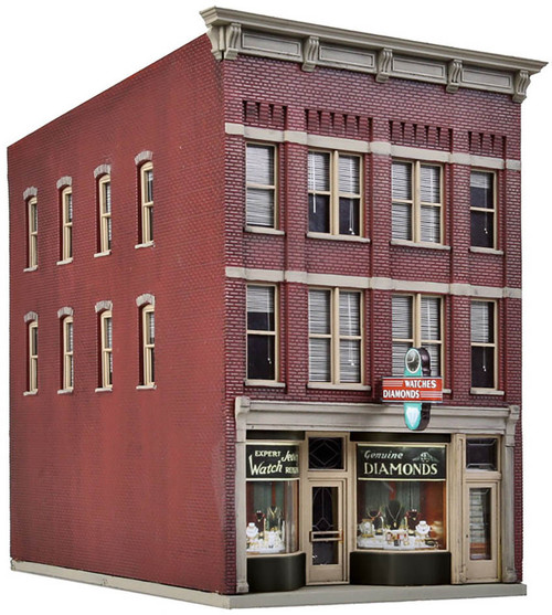 Walthers Cornerstone HO Scale Building/Structure Kit Jewelry Store