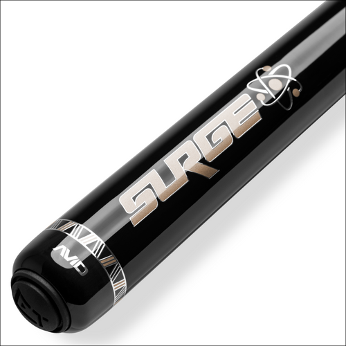Cuetec AVID Surge Jump Cue Black with Gold/No Wrap Pool/Billiard Cue