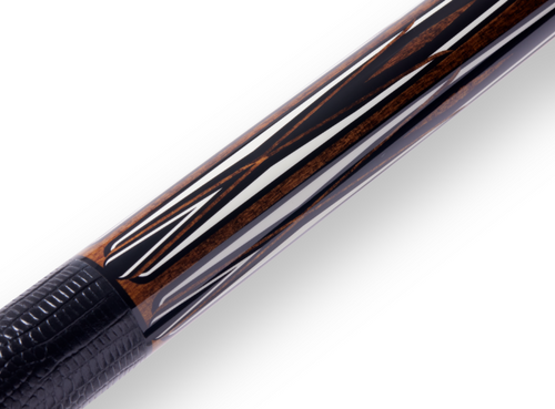 Cuetec AVID Proof Series 12.75mm 5PT Black Lizard Skin Wrap Pool/Billiard Cue
