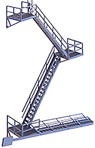 Walthers Cornerstone HO Scale Building/Structure Kit Modern Fire Escape