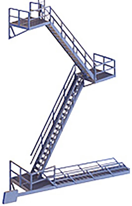 Walthers Cornerstone HO Scale Building/Structure Kit Modern Fire Escape