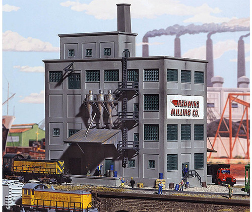 Walthers Cornerstone N Scale Building/Structure Kit Red Wing Milling Co.