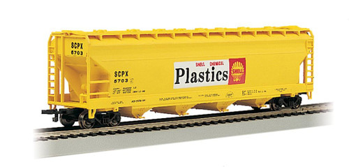 Bachmann HO Scale 56ft ACF CenterFlow Covered Hopper Shell Oil Company