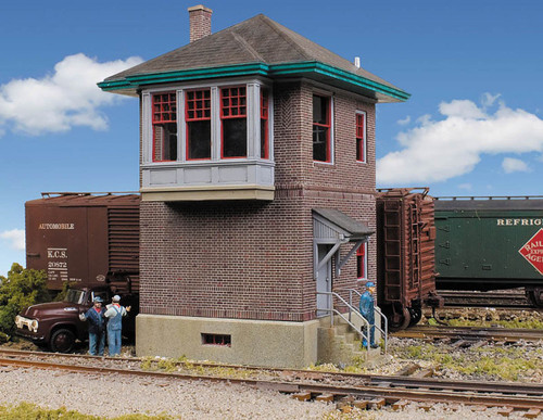 Walthers Cornerstone HO Scale Building/Structure Kit PRR Block Interlock Tower