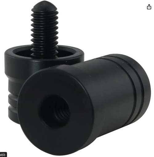 Y2Play Threaded Plastic 5/16 x 18 Joint Protectors - Black
